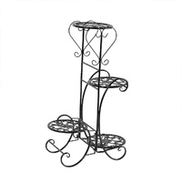 Plant Stand Outdoor Indoor Metal Flower Pots Rack Corner Planter Shelf