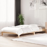 Stack Bed 92x187 cm Single Bed Size Solid Wood Pine