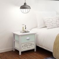 Wellingborough French Bedside Cabinet Wood