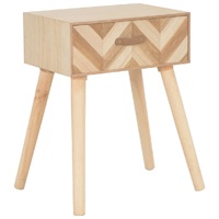 Boston Bedside Cabinet with Drawer 44x30x58 cm Solid Wood