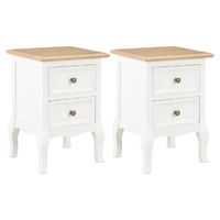 Dubuque Bedside Cabinet 2 pcs 35x30x49 cm MDF