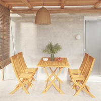 Garden Dining Set Solid Teak Wood