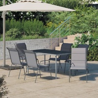 Outdoor Dining Set Steel Anthracite