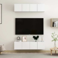 Dearborn TV Cabinets 4 pcs Engineered Wood
