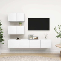 Nashville 4 Piece TV Cabinet Set Engineered Wood