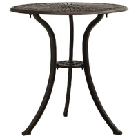 Garden Table 62x62x65 cm Cast Aluminium