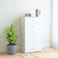 Sideboard with 6 Drawers 50x34x96 cm Engineered Wood