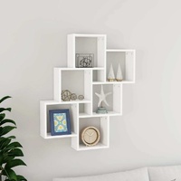 Wall Cube Shelf 78x15x93 cm Engineered Wood