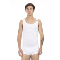 Stretch Cotton Logoed Shoulder Pad Mens Tank Top