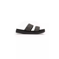 Two-Strap Rhinestone Low Sandal with 3 cm Heel