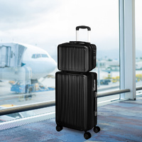 Luggage Suitcase Trolley Set Travel Lightweight 2pc 14"+20"