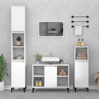 2 Piece Bathroom Furniture Set Engineered Wood