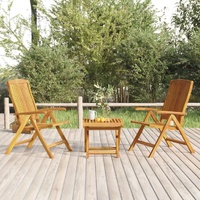 Garden Lounge Set Solid Wood Teak