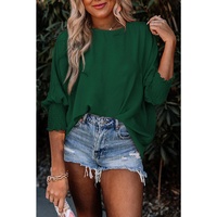 Azura Exchange Smocked Wrist Shift Top