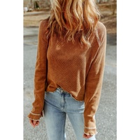 Azura Exchange Textured Long Sleeve Top