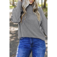 Azura Exchange Ribbed Zip Knit Top