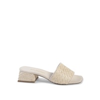Natural Raffia Mule