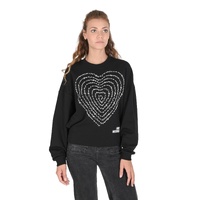 Cotton Sweatshirt with Inlay Detail