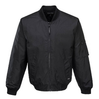 HUSKI Mens Quilted Combat Bomber Waterproof Jacket Windproof Workwear Coat