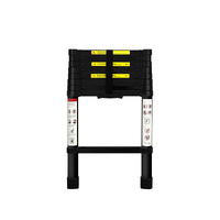 Multipurpose Aluminium Ladder Telescopic 2.6M Black 2.6 Meter - Model-48C6AC