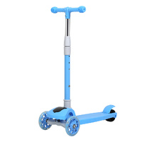 Foldable Kids Scooter LED Music Blue - Model-116408