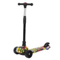 Foldable Kids Scooter LED Music Blue - Model-ED8F99