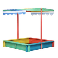 Kids Wooden Sandbox 120X120CM - Model-85DE9C