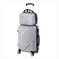 2pcs 20"Travel Luggage Set Grey - Model-CF4F7F