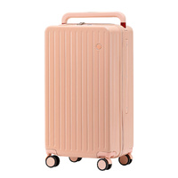 26" Luggage Wide Handle Hard Case Pink - Model-F302A7