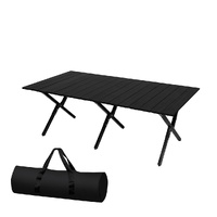 Folding Camping Table Portable Black - Model-9D767D