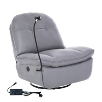 Electric Chair Recliner Swivel Grey - Model-23BCAF