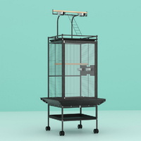 Bird Cage Large Cages 155cm Parrot Aviary Stand-Alone Budgie Wheels Castor