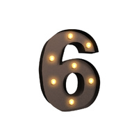 LED Metal Number Lights Free Standing - Model-6BE085