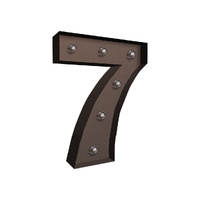 LED Metal Number Lights Free Standing - Model-F72AA6