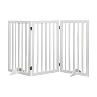 Wooden Pet Gate Dog Fence Safety White 400x 3MM - Model-663D18