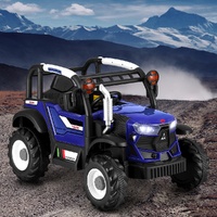 Kids Electric Ride On Car Off Road Jeep Remote 12V Blue