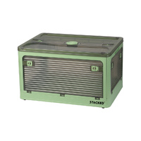 55L Storage Boxes Stackable Container M Green Medium - Model-F1097C