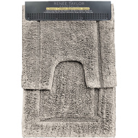 2 Piece 2200 GSM Tufted Linen Bath Mat Set by Renee Taylor