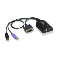 KVM Cable Adapter with RJ45 to DVI, USB for KH, KL, KM and KN series