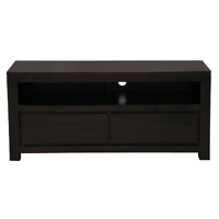 Amsterdam 2 Drawer Entertainment Unit (Chocolate)