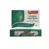 1g Nasal Inhaler Bosisto's Eucalyptus Lavender Peppermint Oil Sinus Nose Stick