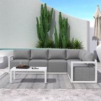 Alfresco Contemporary All-Weather Lounge Set Äì Charcoal Grey