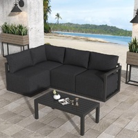 Four-Seat Alfresco Harmony Set Äì Charcoal Grey