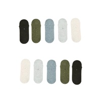10X Small Daily No Show Sock - MULTI COLOUR 5X Rexy Daily No Show Ankle Socks Small Non-Slip Breath