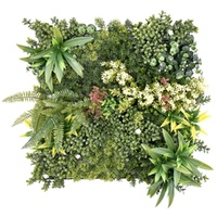 4 Artificial Plant Wall Grass Panels Vertical Garden Foliage Tile Fence 50X50 CM