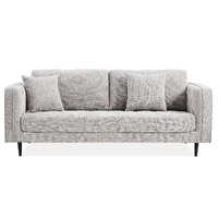 3 Seater Sofa Fabric Uplholstered Lounge Couch - Quartz