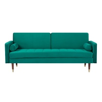 3 Seater Sofa Bed Fabric Uplholstered Lounge Couch - Green