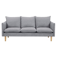 3 Seater Fabric Sofa Lounge Couch Grey