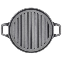 30cm Round Cast Iron Griddle Plate, BBQ Pan Cooking Griddle Grill for StoveF, Oven