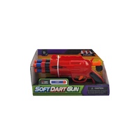 Soft Dart Red Gun for Children (Includes 5 Soft Darts) 6+